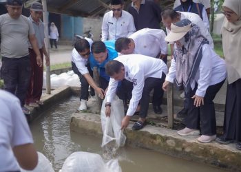 Bupati Solok Salurkan Bantuan Bibit Ikan  kepada Masyarakat Nagari Koto Sani