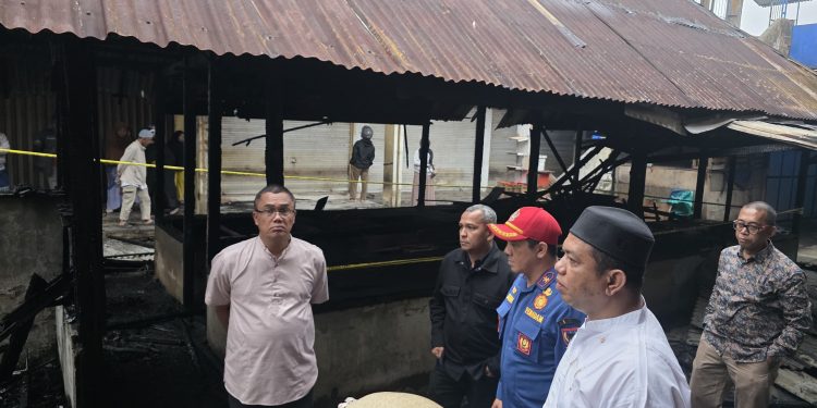 Los Batiah di Pasar Blok Timur yang Terbakar Langsung Mendapat Perhatian Penuh dari Jajaran Pemko Payakumbuh